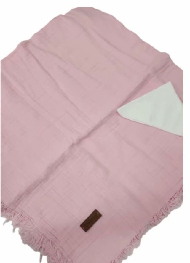 Müslin 2 Kat Yumuşacık Bebek Battaniyesi Mavi