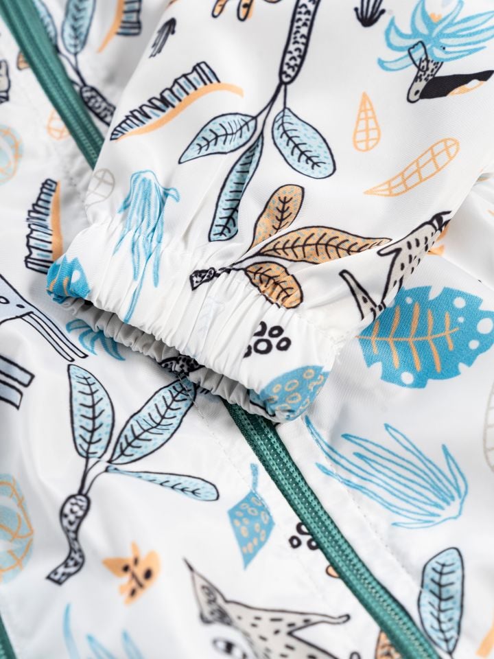 Kapüşonlu Mevsimlik Çocuk Yağmurluk  Penye Pamuk Astarlı