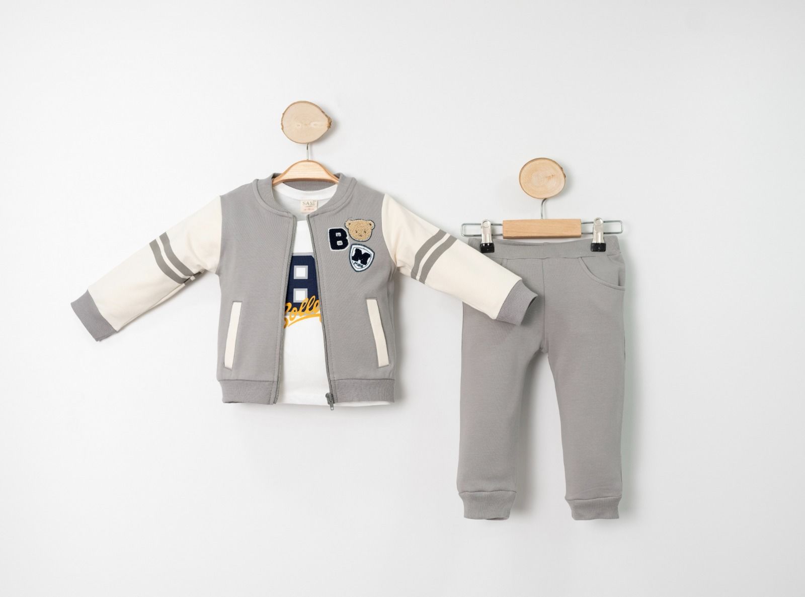 Kolej Ceket Modelli 3'lü Erkek Çocuk Takım