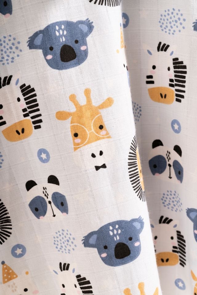 Organik Müslin Panço Bebek Çocuk Plaj Panço Koala