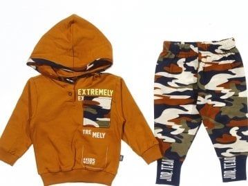 Nazar Baby Exremely Baskılı Alt Üst Bebek Takım 2'li 6-9