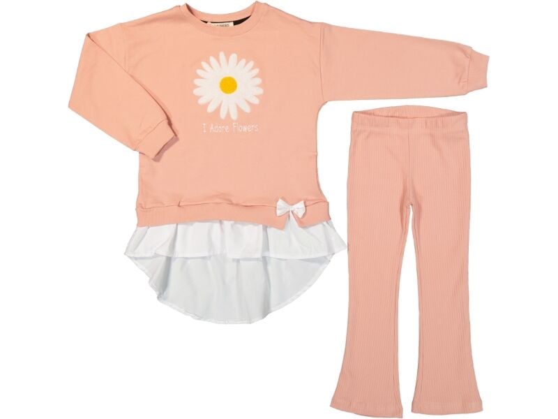 Papatya Nakışlı Taytlı Alt Üst Takım