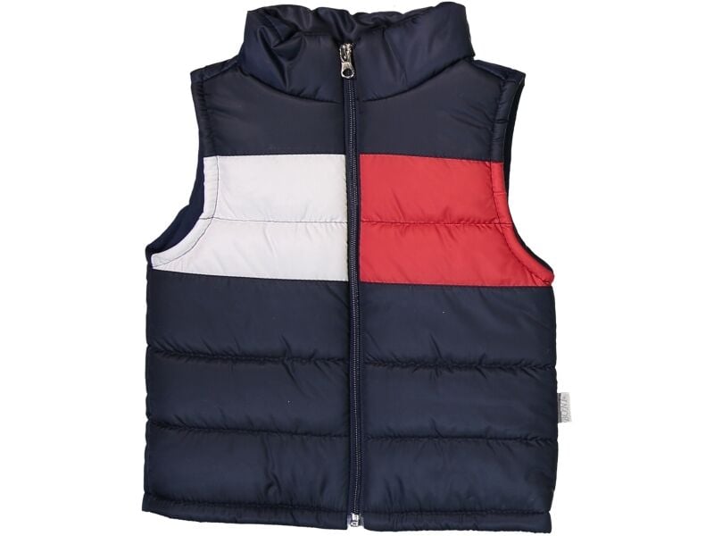 Parçalı Renkli Fermuarlı Şişme Yelek