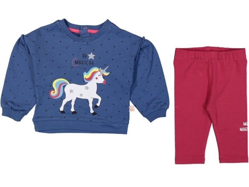 Divonette Ünicorn Baskılı Alt Üst Bebek Takım 2'li 6-9