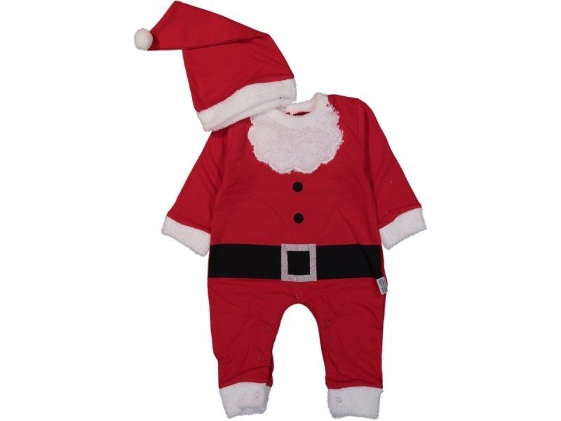 Murat Baby Yılbaşı Şapkalı Bebek Tulum 9-12