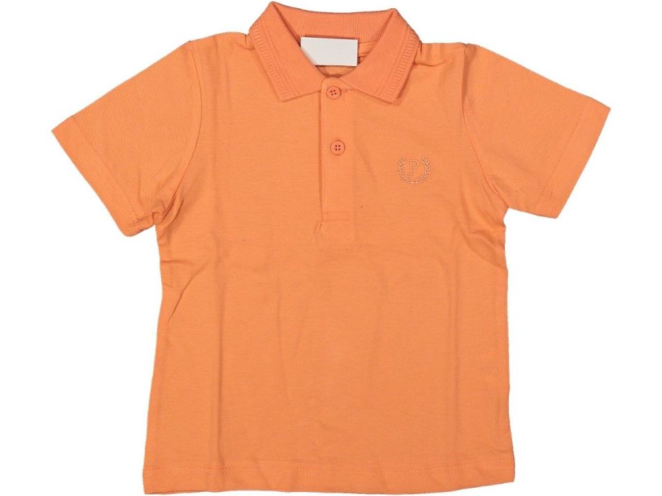 Polo Yaka Çocuk T-shirt Turuncu 2 Yaş