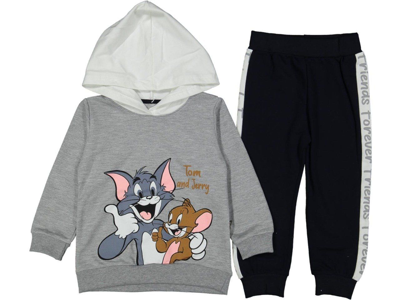Tom Jerry Çocuk Eşofman Takımı Gri 1 Yaş