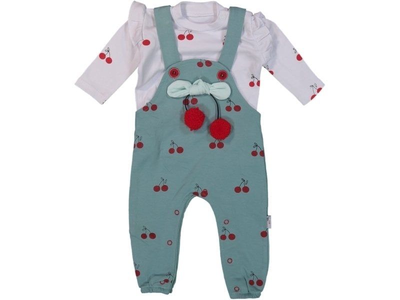 Kiraz Desenli Bebek Tulum 6-9
