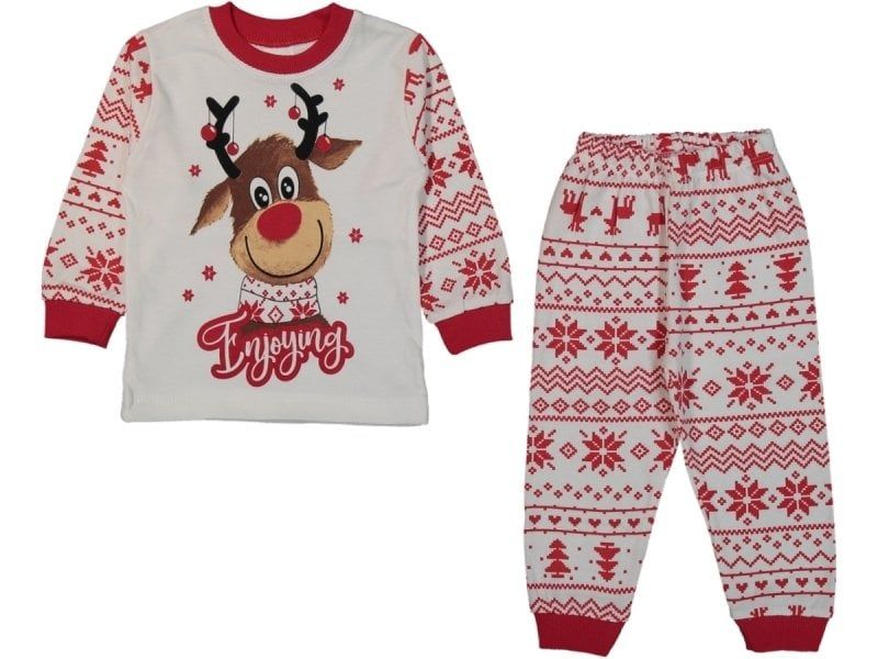 Geyikli Bebek Pijama Takımı 1 Yaş