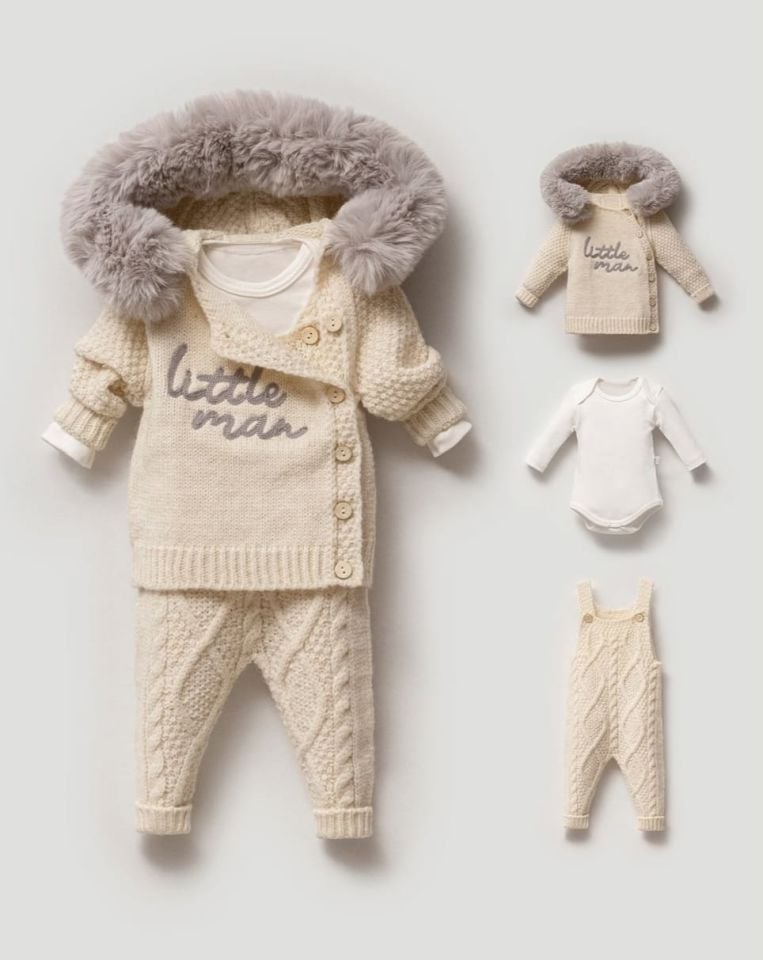 Nipperland Little Man 3'lü Trkio Yünlü Takım