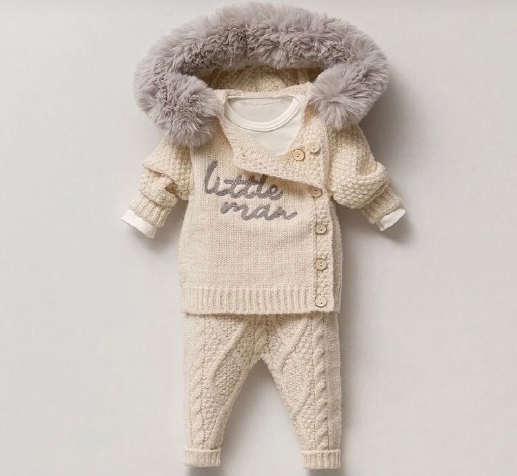 Nipperland Little Man 3'lü Trkio Yünlü Takım