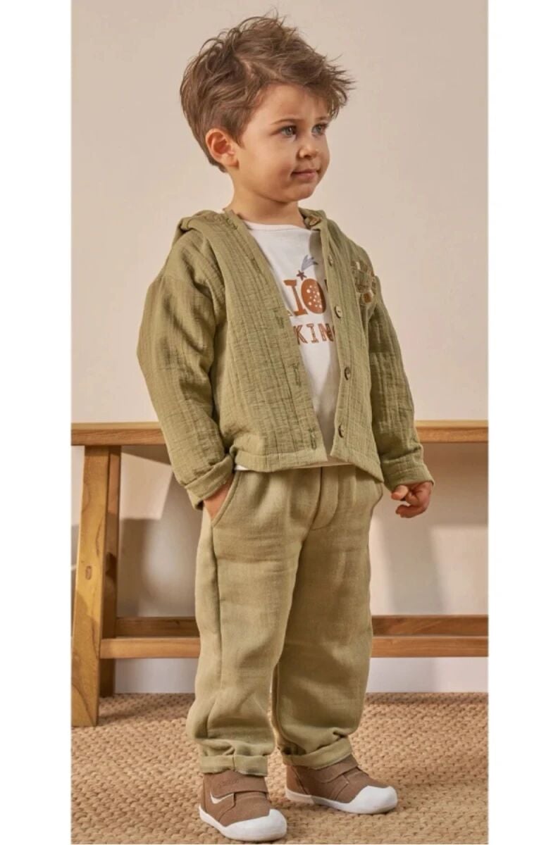 Erkek Bebek 3’lü Takım Lion King Baskılı %100 Pamuk