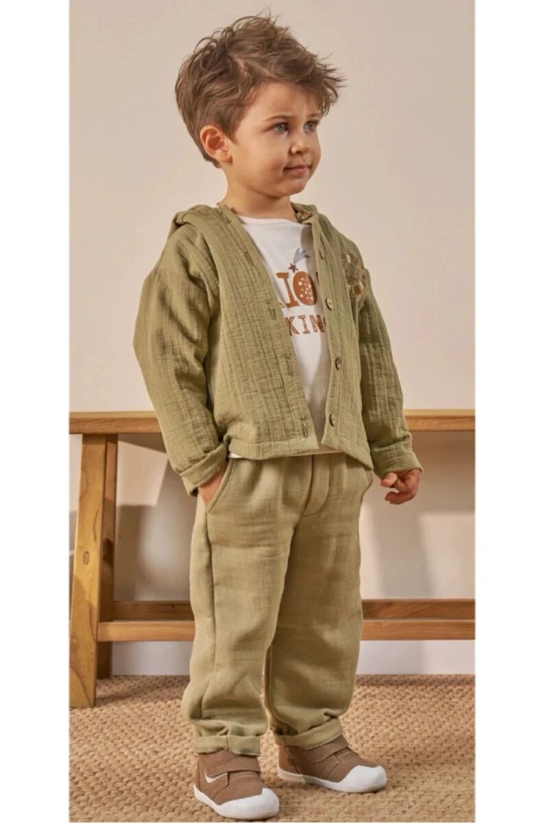 Erkek Bebek 3’lü Takım Lion King Baskılı %100 Pamuk