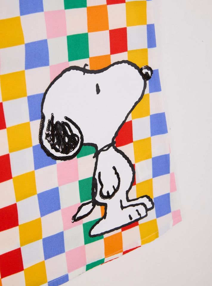 Snoopy Lisansli Elbise Multicolor