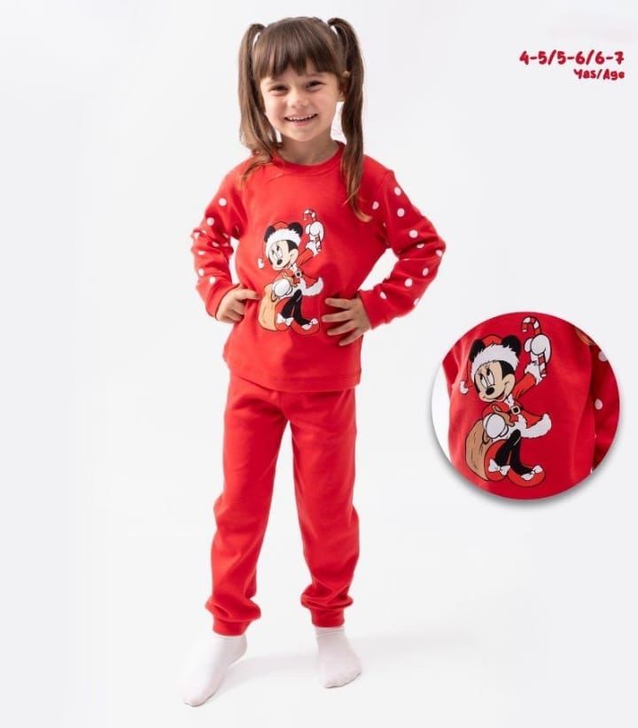 Minnie Mouse Kız Çocuk Pijama Takımı