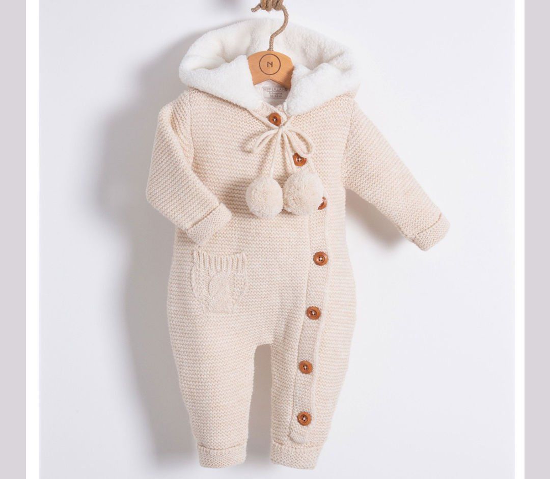 Cepli %100 Organik Triko Bebek Tulum 6-9