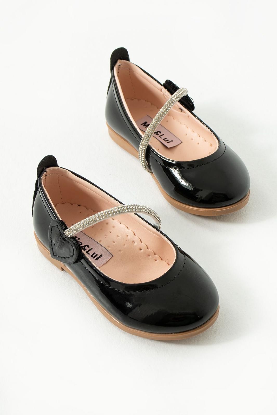 Mia lui Kız Çocuk Babet Ayakkabı Siyah