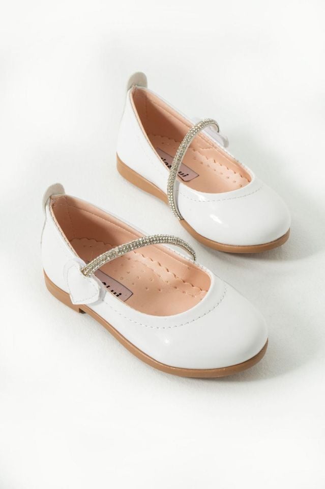 Mia lui Kız Çocuk Babet Ayakkabı Beyaz